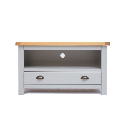 Cabinet Bits Argenta Light Grey 1 Drawer Tv Cabinet Brass Cup Handle - image 1
