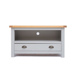 Cabinet Bits Argenta Light Grey 1 Drawer Tv Cabinet Brass Cup Handle - thumbnail 1