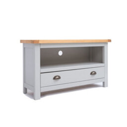 Cabinet Bits Argenta Light Grey 1 Drawer Tv Cabinet Brass Cup Handle - thumbnail 2