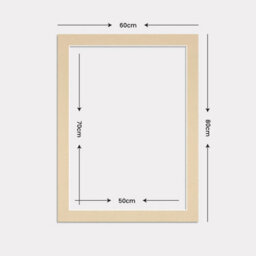 Ak Frames 80X60Cm Ivory Picture Mounts To Fit 70X50Cm Aperture Size - Mount Board Only (No Frame Included) - thumbnail 3