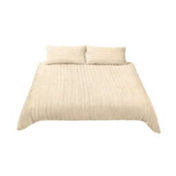 Darphe 3Pcs Coffee Super King Size Warm Polyester Duvet Cover Pillowcase Set - thumbnail 3