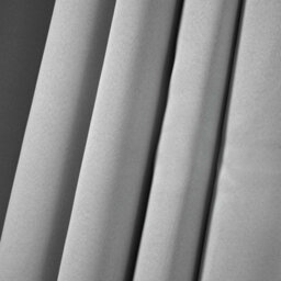 "Ohs Pencil Pleat Blackout Curtains Set Of 2 Thermal Tape Top Heading Panels Ready Made, Silver Grey - Width 66"" X Drop 90""" - thumbnail 2