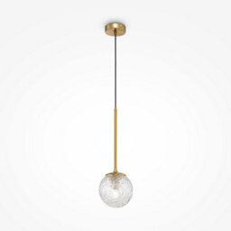 Luminosa Lighting Luminosa Maytoni Ligero Modern Globe Pendant Ceiling Light Brass E27 - thumbnail 1