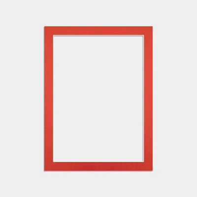 Ak Frames 80X60Cm Poppy Red Picture Mounts To Fit 70X50Cm Aperture Size - Mount Board Only (No Frame Included) - image 1