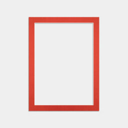 Ak Frames 80X60Cm Poppy Red Picture Mounts To Fit 70X50Cm Aperture Size - Mount Board Only (No Frame Included) - thumbnail 1