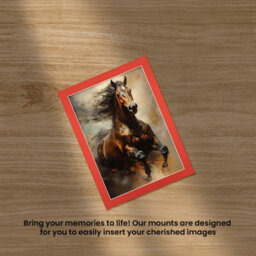 Ak Frames 80X60Cm Poppy Red Picture Mounts To Fit 70X50Cm Aperture Size - Mount Board Only (No Frame Included) - thumbnail 5