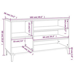 Walplus Shoe Cabinet High Gloss White 102X36X60 Cm Engineered Wood - thumbnail 8
