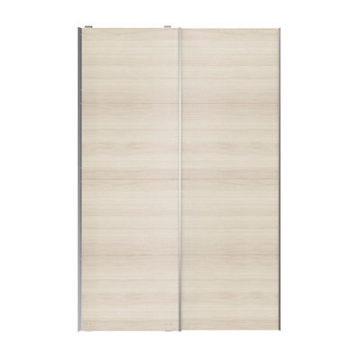 GoodHome Atomia Classic Panelled Without Mirror Doors Oak Effect 2 Door Sliding Wardrobe Door Kit (H)2250mm (W)1500mm - image 1