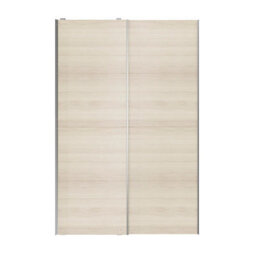 GoodHome Atomia Classic Panelled Without Mirror Doors Oak Effect 2 Door Sliding Wardrobe Door Kit (H)2250mm (W)1500mm - thumbnail 1