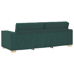 Vidaxl 3-Seater Sofa With Cushion Dark Green Fabric - thumbnail 6