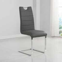 Furniture in Fashion Parini Extendable Melange High Gloss Dining Table 4 Grey Chairs - thumbnail 5