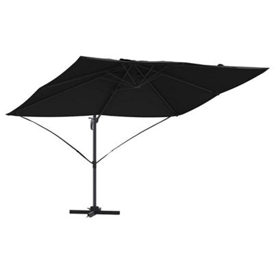 Berkfield Modern Cantilever Roma Parasol Black 352X251X260 Cm Aluminium - image 1