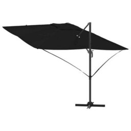 Berkfield Modern Cantilever Roma Parasol Black 352X251X260 Cm Aluminium - thumbnail 8