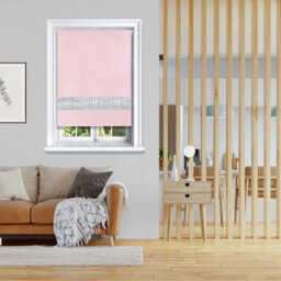 Lister Cartwright Diamante Roller Blinds For Windows - 90 X 165 Cm - Easy To Fit Child Safety Included - Pink - thumbnail 2