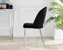 Furniturebox Uk 2X Beaumont Cream Fabric Swivel Dining Chairs - thumbnail 7