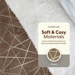 Keplin Large Electric Heated Throw Blanket , Machine Washable Fleece Wool Duvet, 1 Year Warranty, Earth/cream Sherpa Pattern - thumbnail 7