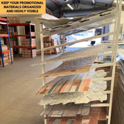 Novecrafto White Wall Panel Stand With 10 Shelves - Metal Showroom Shop Fitting Versatile Display Rack - thumbnail 4