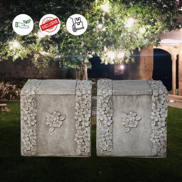 Pair Of Daisy Design Garden Seats / Garden Benches - thumbnail 3