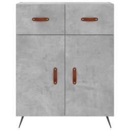 Berkfield Highboard Concrete Grey 69.5X34X180 Cm Engineered Wood - thumbnail 8
