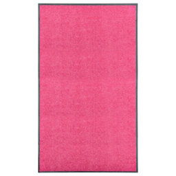Berkfield Doormat Washable Pink 90X150 Cm - thumbnail 1
