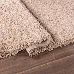 Smart Living Shaggy Soft Thick Area Rug, Living Room Carpet, Kitchen Floor, Bedroom Soft Rugs 120Cm X 170Cm - Latte - thumbnail 4