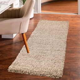 Smart Living Shaggy Soft Thick Area Rug, Living Room Carpet, Kitchen Floor, Bedroom Soft Rugs 120Cm X 170Cm - Latte - thumbnail 3