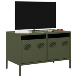 Berkfield Tv Cabinet Olive Green 68X39X43.5 Cm Cold-Rolled Steel