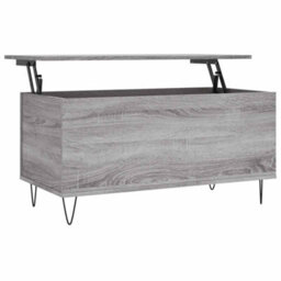Berkfield Modern Coffee Table Grey Sonoma 90X44.5X45 Cm Engineered Wood - thumbnail 1