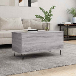 Berkfield Modern Coffee Table Grey Sonoma 90X44.5X45 Cm Engineered Wood - thumbnail 2