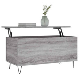 Berkfield Modern Coffee Table Grey Sonoma 90X44.5X45 Cm Engineered Wood - thumbnail 3