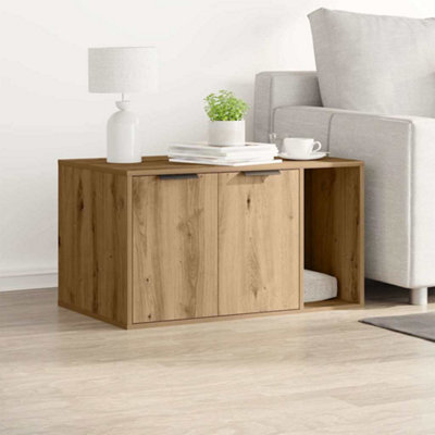 Vidaxl Cat Litter Box Enclosure Artisian Oak 80X50X45 Cm Engineered Wood - image 1
