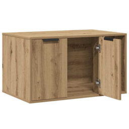 Vidaxl Cat Litter Box Enclosure Artisian Oak 80X50X45 Cm Engineered Wood - thumbnail 4