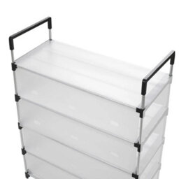 5 Tiers Shoe Stand Storage Organiser Rack Lightweight Compact Space Saver Shelf - thumbnail 4
