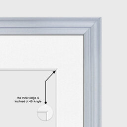 AK Frames 20X14 Silver Classic Multi Photo Frame With White Mount - Holds 2 Apertures (2X) A4 Photos - thumbnail 7