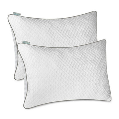 Aamira Cooling Memory Foam Pillow 70X45Cm Adjustable Orthopaedic Support Washable Cover 2 Pack - image 1