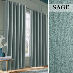 Ameha Sage Green Blackout Curtain 90X90'' Linen Texture Fabric Thermal Insulated Ready Made Ringtop Energy Efficient Window Curtain Pair - thumbnail 2