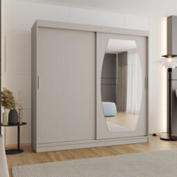 Arte Rossa Sliding Door Wardrobe 200Cm Cashmere - Calming Storage For Mindful Spaces - thumbnail 2