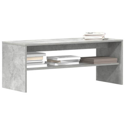 Berkfield Tv Cabinet Concrete Grey 100X40X40 Cm Engineered Wood - image 1