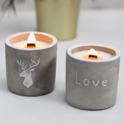 Serenityy Med Pot - Love - Purple Fig & Cassis 450G Wooden Wick Concrete Candle - thumbnail 7