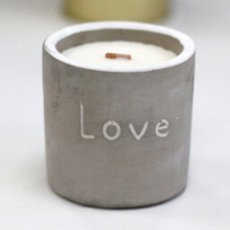 Serenityy Med Pot - Love - Purple Fig & Cassis 450G Wooden Wick Concrete Candle - thumbnail 2