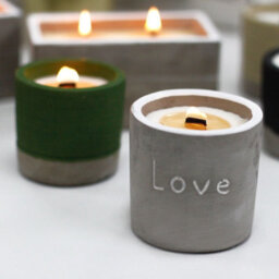 Serenityy Med Pot - Love - Purple Fig & Cassis 450G Wooden Wick Concrete Candle - thumbnail 6