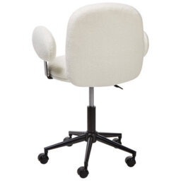 Beliani Desk Chair Moraga Boucle Off-White - thumbnail 7