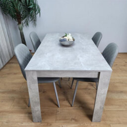 Kosy Koala Wooden Grey Dining Table Set With 4 Grey Chairs Modern Rectangle Dining Room Furniture - thumbnail 4