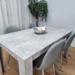 Kosy Koala Wooden Grey Dining Table Set With 4 Grey Chairs Modern Rectangle Dining Room Furniture - thumbnail 9