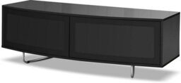 "Homeology Caru Gloss Black Beam-Thru Remote Friendly Super-Contemporary""d"" Shape Design Up To 65"" Led/oled/lcd Tv Cabinet" - thumbnail 5