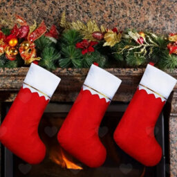 Amorly 18Pcs 36Cm Christmas Party Favour Stockings, Lightweight Non Woven Hanging Pouches For Indoor Xmas Holiday Home Decorations - thumbnail 4