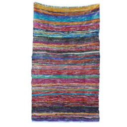 Luxury Blue Rag Rug 153X90Cm - Soft, Durable & Stylish Floor Covering - thumbnail 6