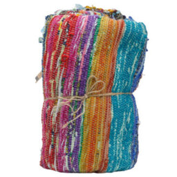 Luxury Blue Rag Rug 153X90Cm - Soft, Durable & Stylish Floor Covering - thumbnail 3