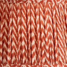 Pacific Lifestyle 45Cm Red Chevron Pleat Table Lampshade - thumbnail 3