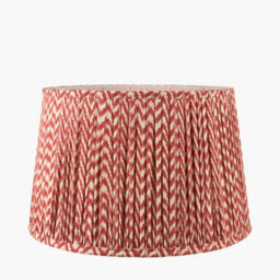Pacific Lifestyle 45Cm Red Chevron Pleat Table Lampshade